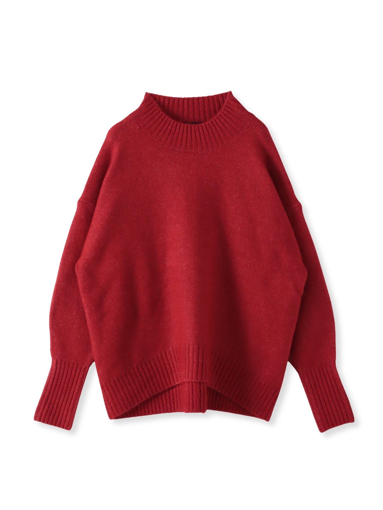 【WEB限定】”毎日頼れる”ゆったりモックネックニット