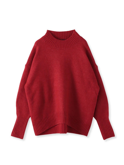 【WEB限定】”毎日頼れる”ゆったりモックネックニット