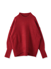 【WEB限定】”毎日頼れる”ゆったりモックネックニット