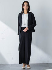 【WEB限定 13号】トリクシオンノーカラージャケット≪セットアップ対応/手洗い可能≫