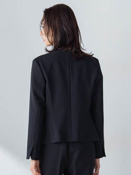 【WEB限定 13号】トリクシオンノーカラージャケット≪セットアップ対応/手洗い可能≫