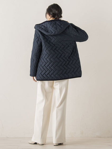 【WEB限定】ポリエステルタフタキルトコート