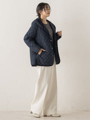 【WEB限定】ポリエステルタフタキルトコート