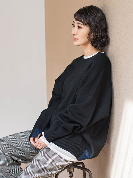 【WEB限定】”3コーデが叶う2点セット”ニット×シャツ≪手洗い可能≫