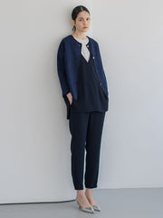 【WEB限定】ダブルクロス2WAYイージーパンツ≪洗濯機で洗える/セットアップ対応≫