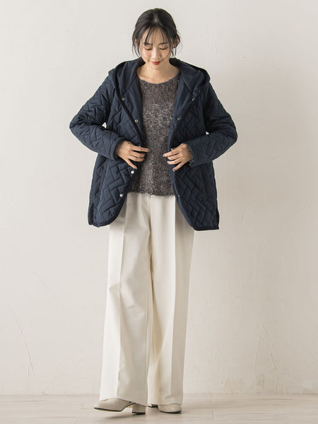 【WEB限定】ポリエステルタフタキルトコート