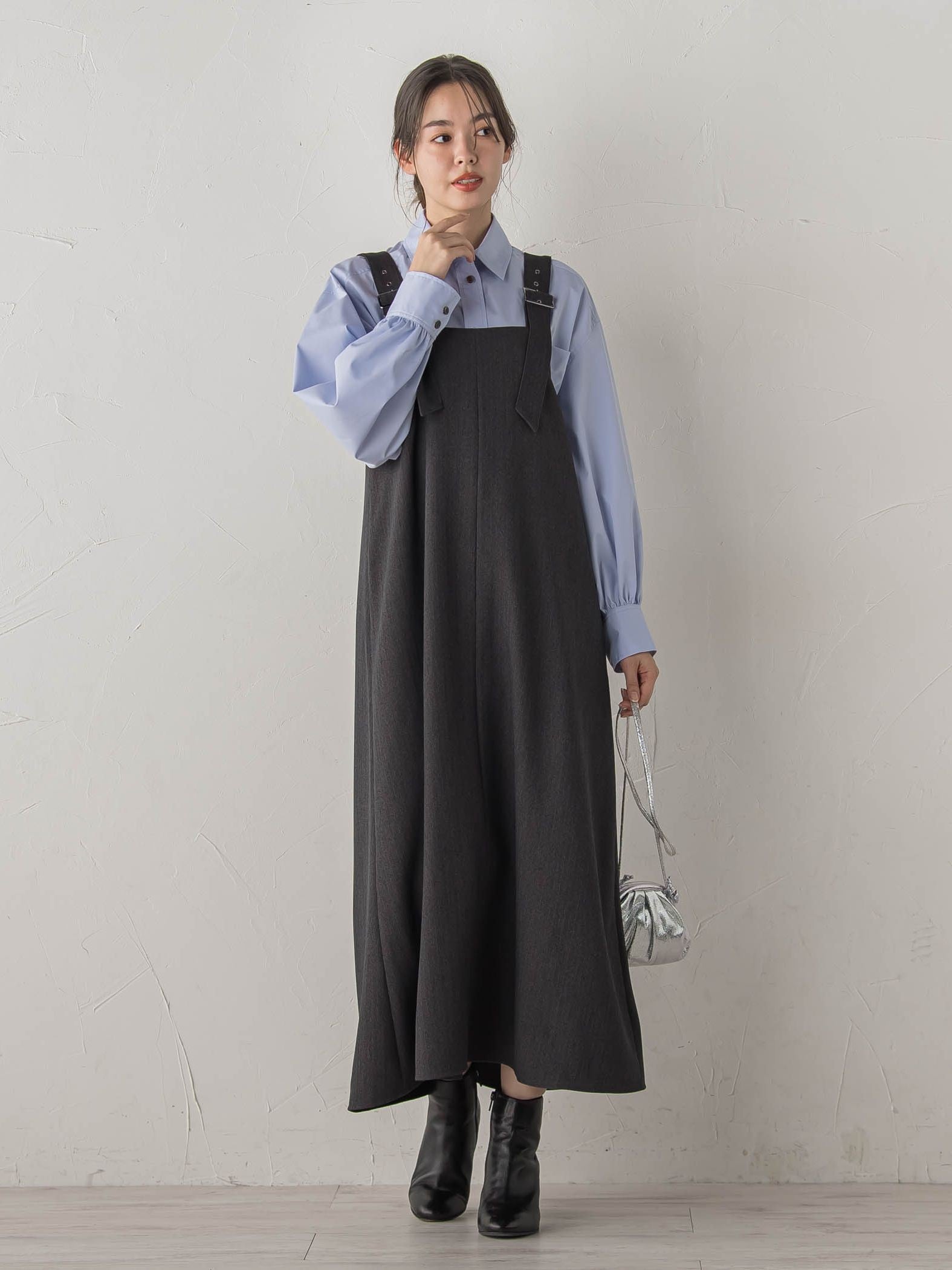 ミックスツイードジャンスカ