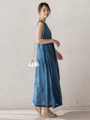 Hand MadeブラストデニムZIPワンピース