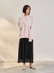 オーバーサイズダブルフェイスプルオーバー