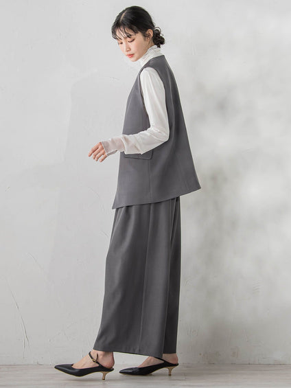 ストレッチツイルジレ≪手洗い可能≫