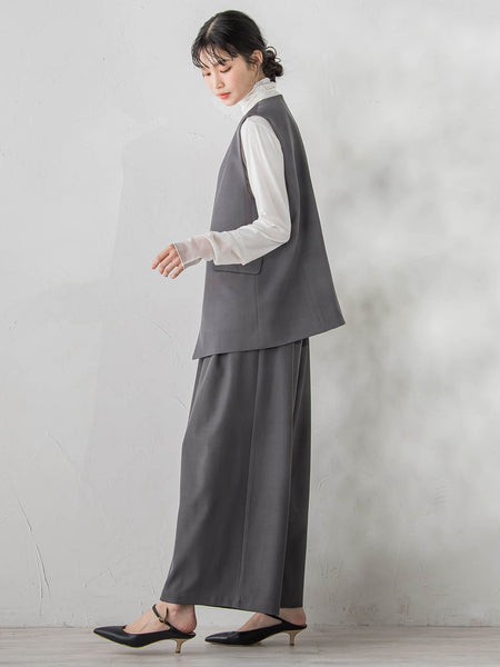 ストレッチツイルジレ≪手洗い可能≫