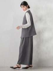 ストレッチツイルジレ≪手洗い可能≫