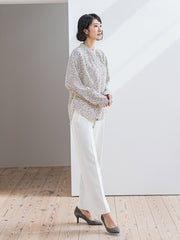 【大きいサイズ】ピクシエスタストレートパンツ≪洗濯機で洗える≫