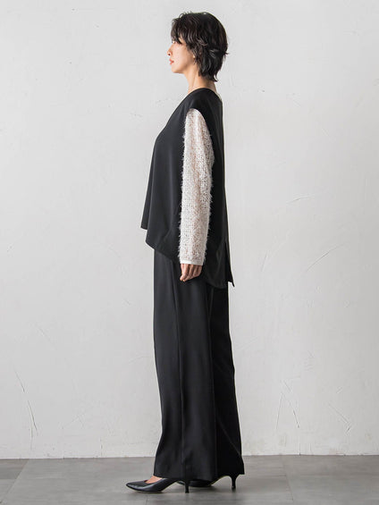 【大きいサイズ】ハイストレッチカルゼジレ