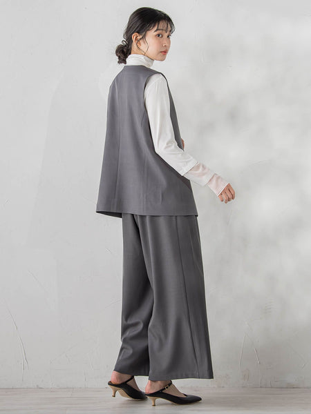 ストレッチツイルジレ≪手洗い可能≫