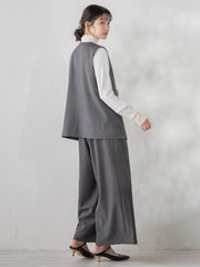 ストレッチツイルジレ≪手洗い可能≫