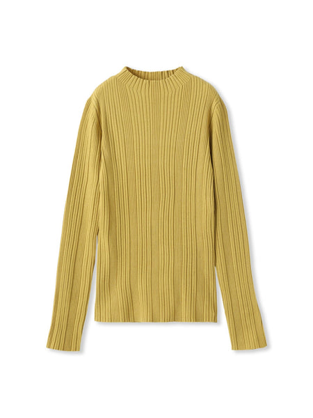 袖ボタンランダムリブニット≪手洗い可能≫