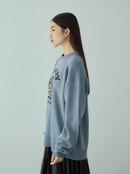 アニマルジャカードニットプルオーバー≪手洗い可能≫