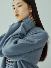 アニマルジャカードニットプルオーバー≪手洗い可能≫