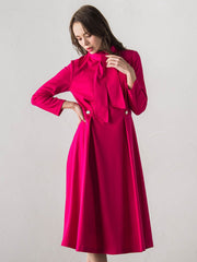 【WEB限定カラーあり/新色追加】ルミナリー圧縮スムースワンピース