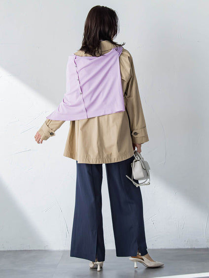 【ラク軽トレンチ】ラグランスリーブジャケット