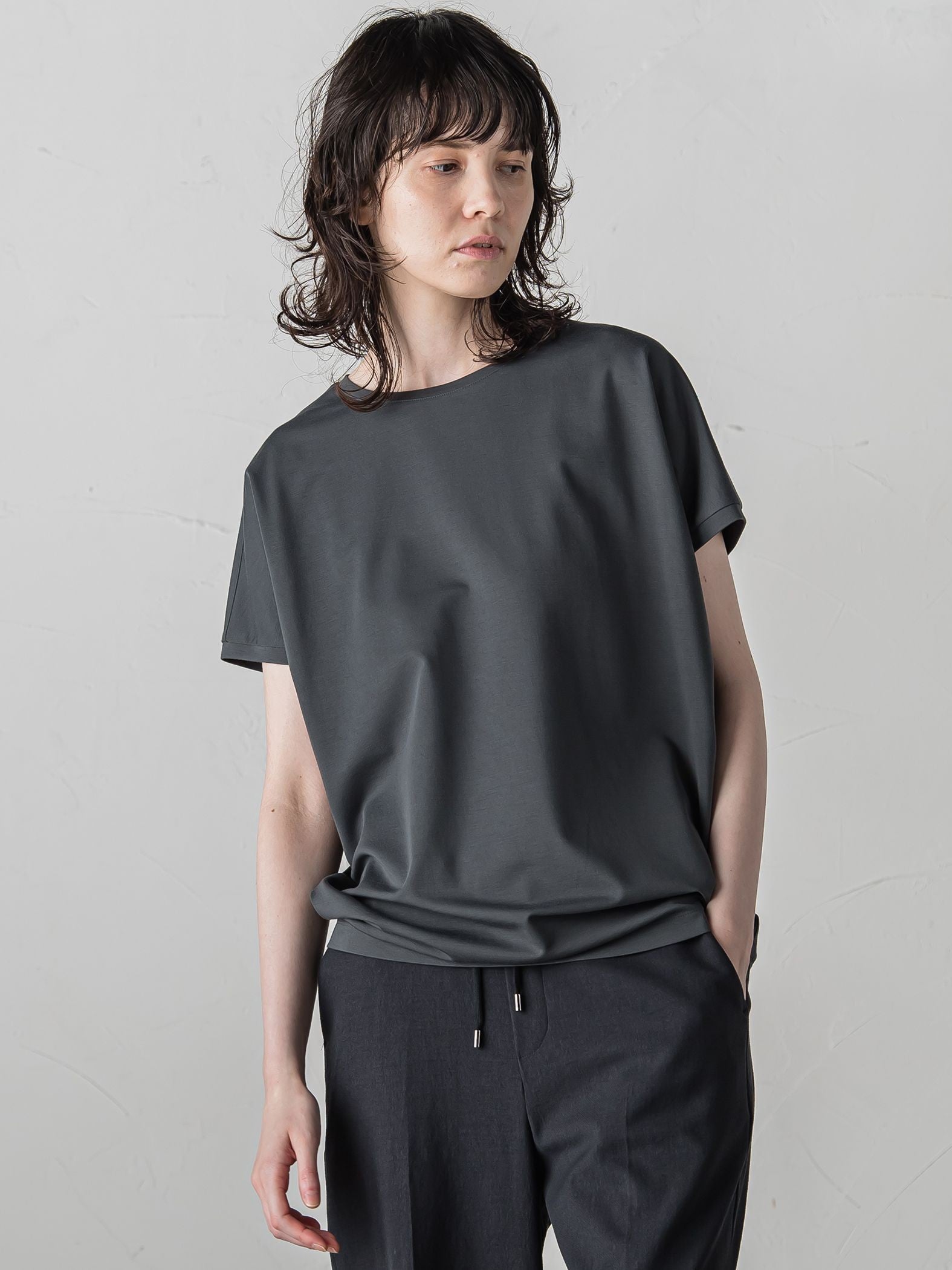 マシュマロポンチカットソー≪洗濯機で洗える≫