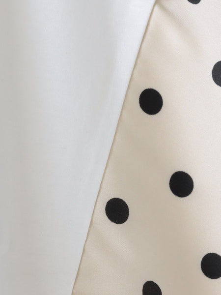 ドットスカーフ切り替えカットソー
