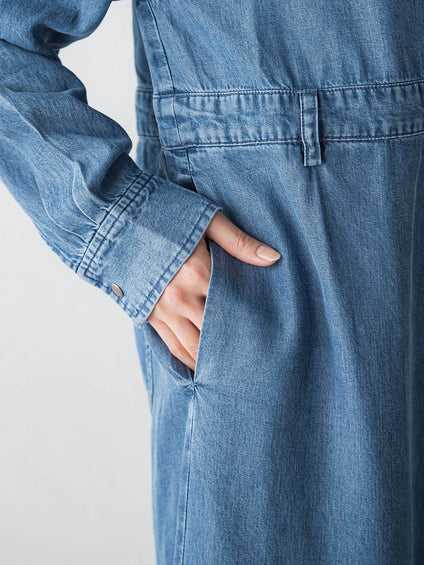 テンセルデニムワンピース