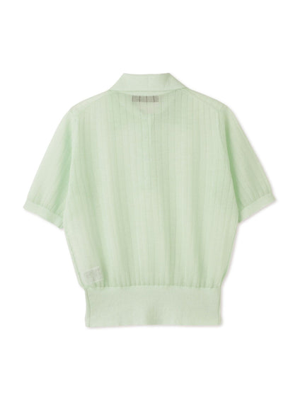 ヴィスコースポロニットプルオーバー