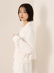 《予約販売》【ふんわり、きちんと。】ライトダンボールステンカラーブルゾン≪手洗い可能≫