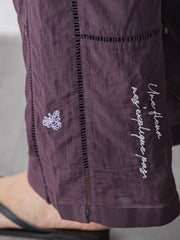 【40周年限定】パッチワーク刺繍イージーワイドパンツ