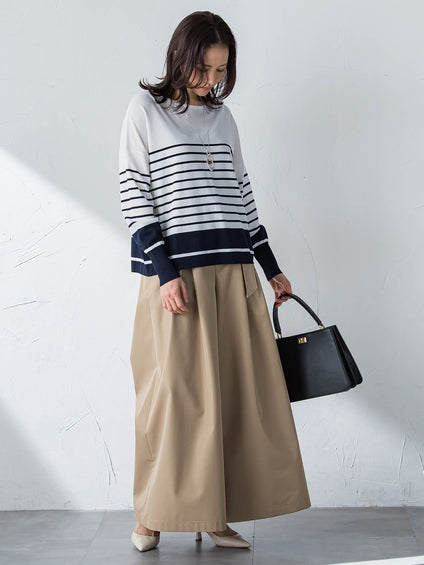 バックボタンデザインニット