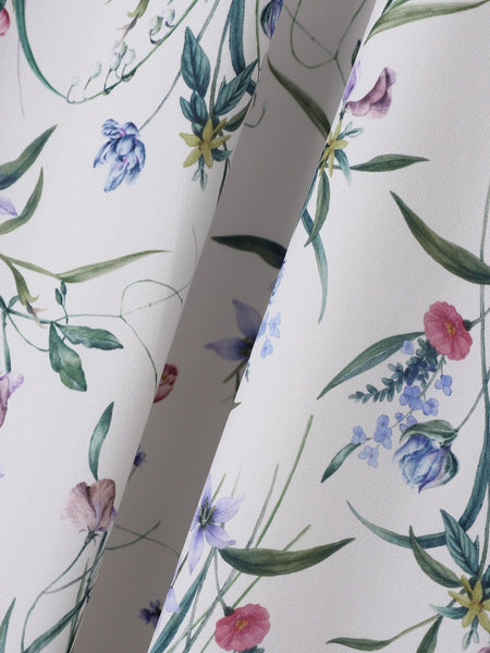 ウィンターフラワープリントワンピース