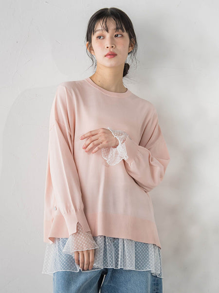 サイドボタンニット≪手洗い可能≫