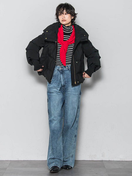 リブタートルニットプルオーバー≪手洗い可能≫