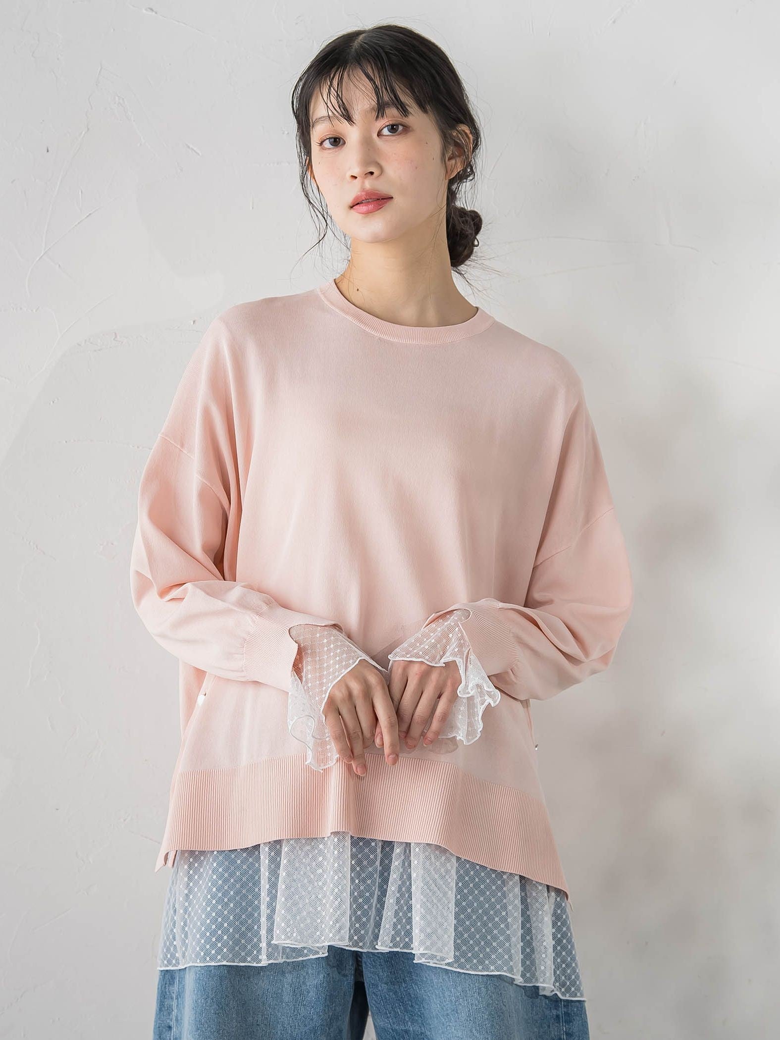 サイドボタンニット≪手洗い可能≫