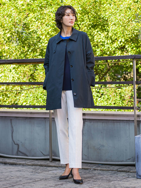 【大きいサイズ】シェルタリングテーパードパンツ