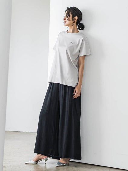 【J Lounge限定】la.f...ロゴTシャツ≪手洗い可能≫