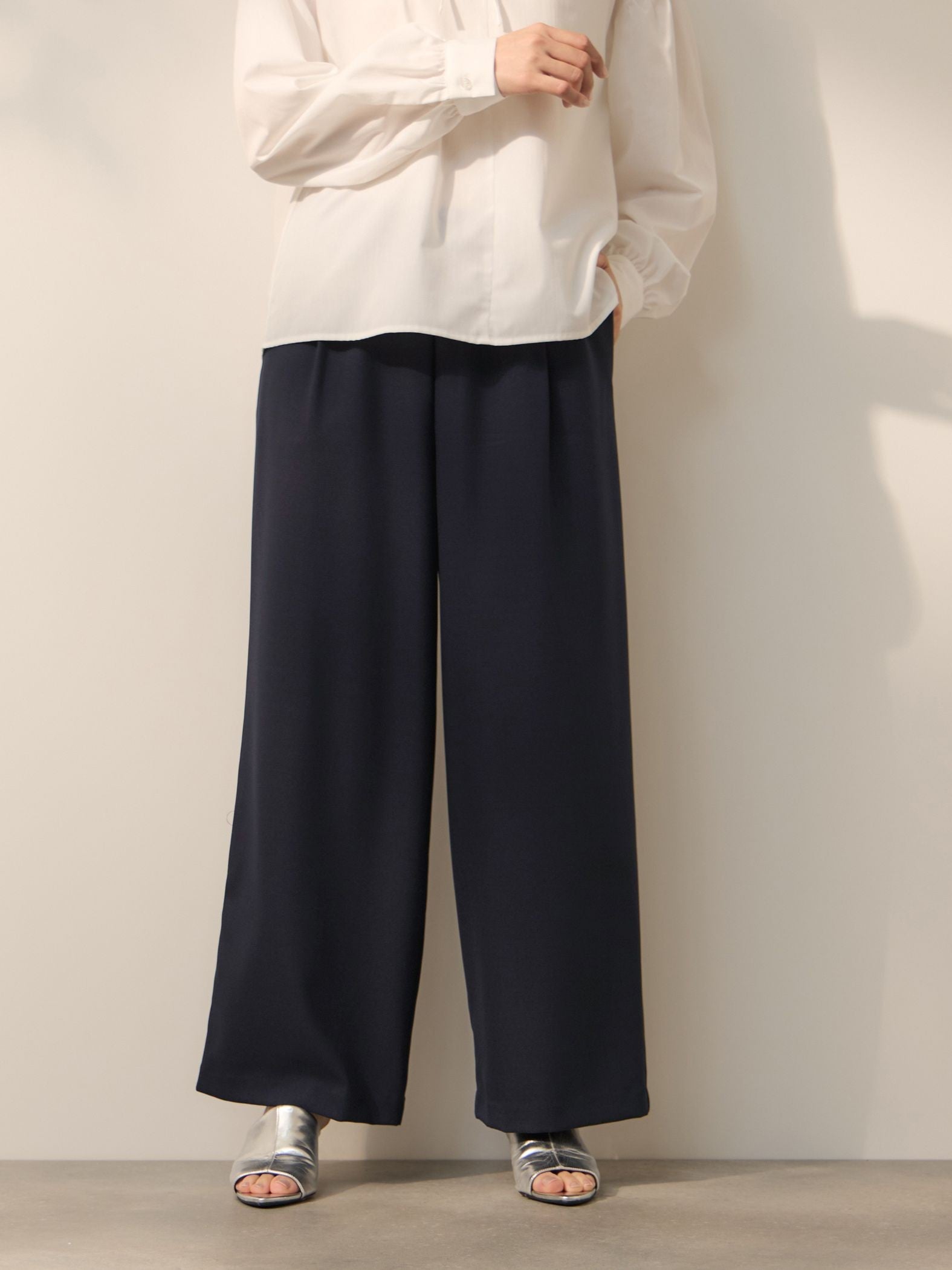 ナチュレッチコンフォートワイドパンツ