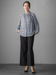 くずしドットブラウス