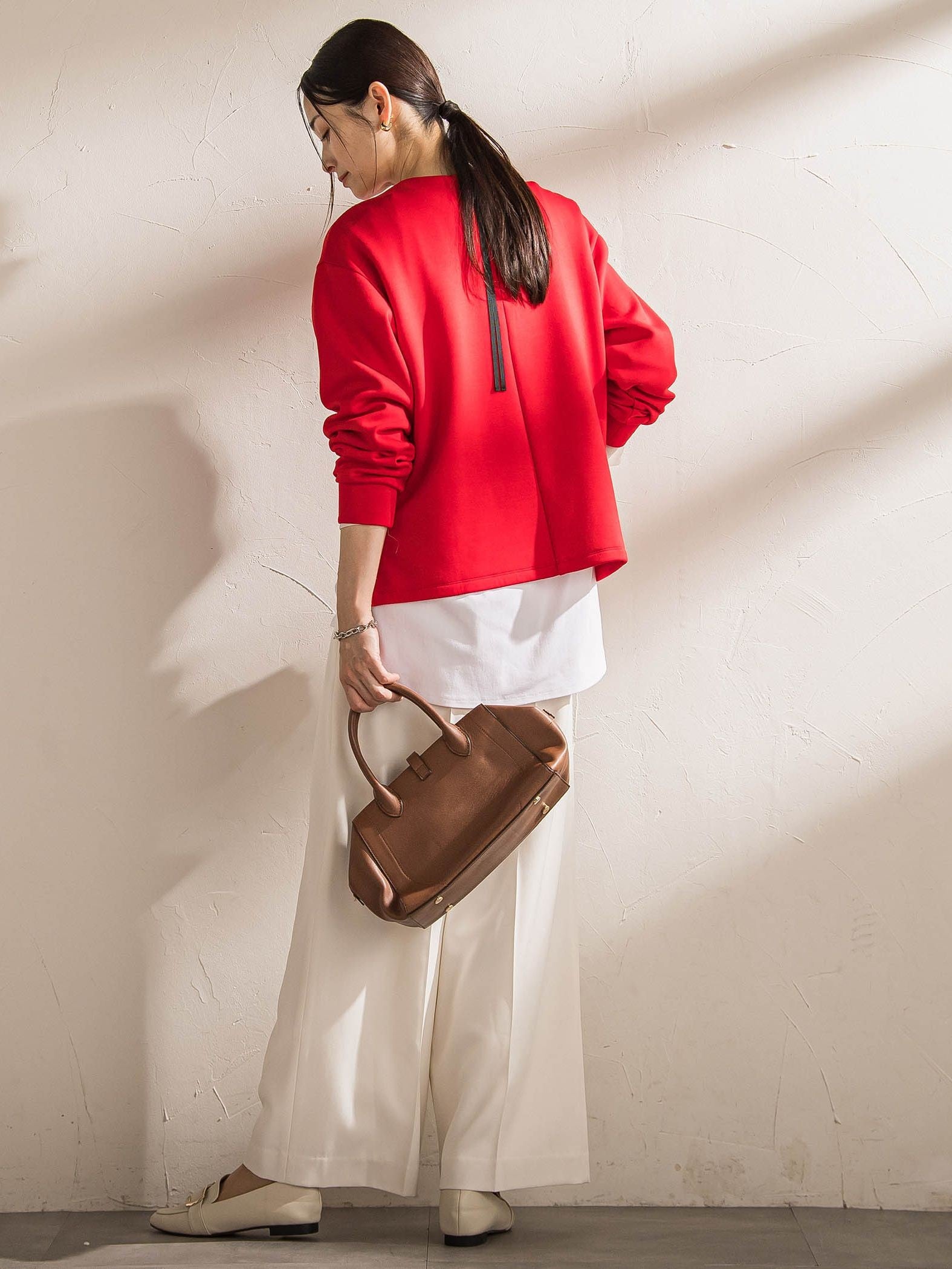 マシュマロポンチカットソー≪洗える/シワになりにくい≫