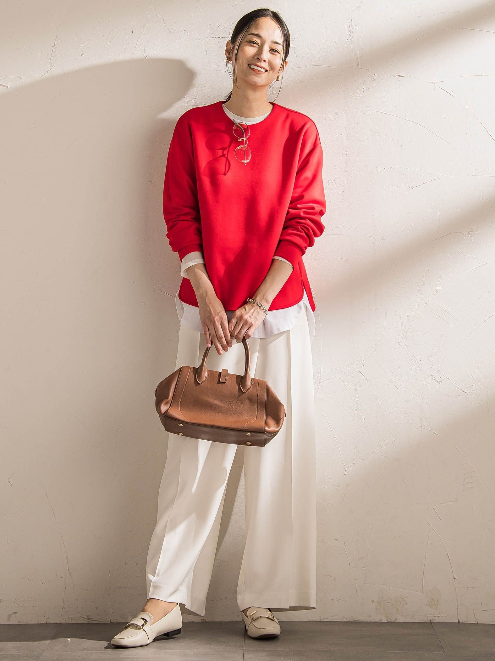 マシュマロポンチカットソー≪洗える/シワになりにくい≫