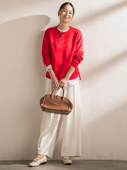 マシュマロポンチカットソー≪洗える/シワになりにくい≫