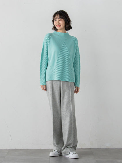 ヘリンボーンニット