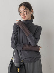 ウォッシャブルベア天竺カットソー≪洗濯機で洗える≫