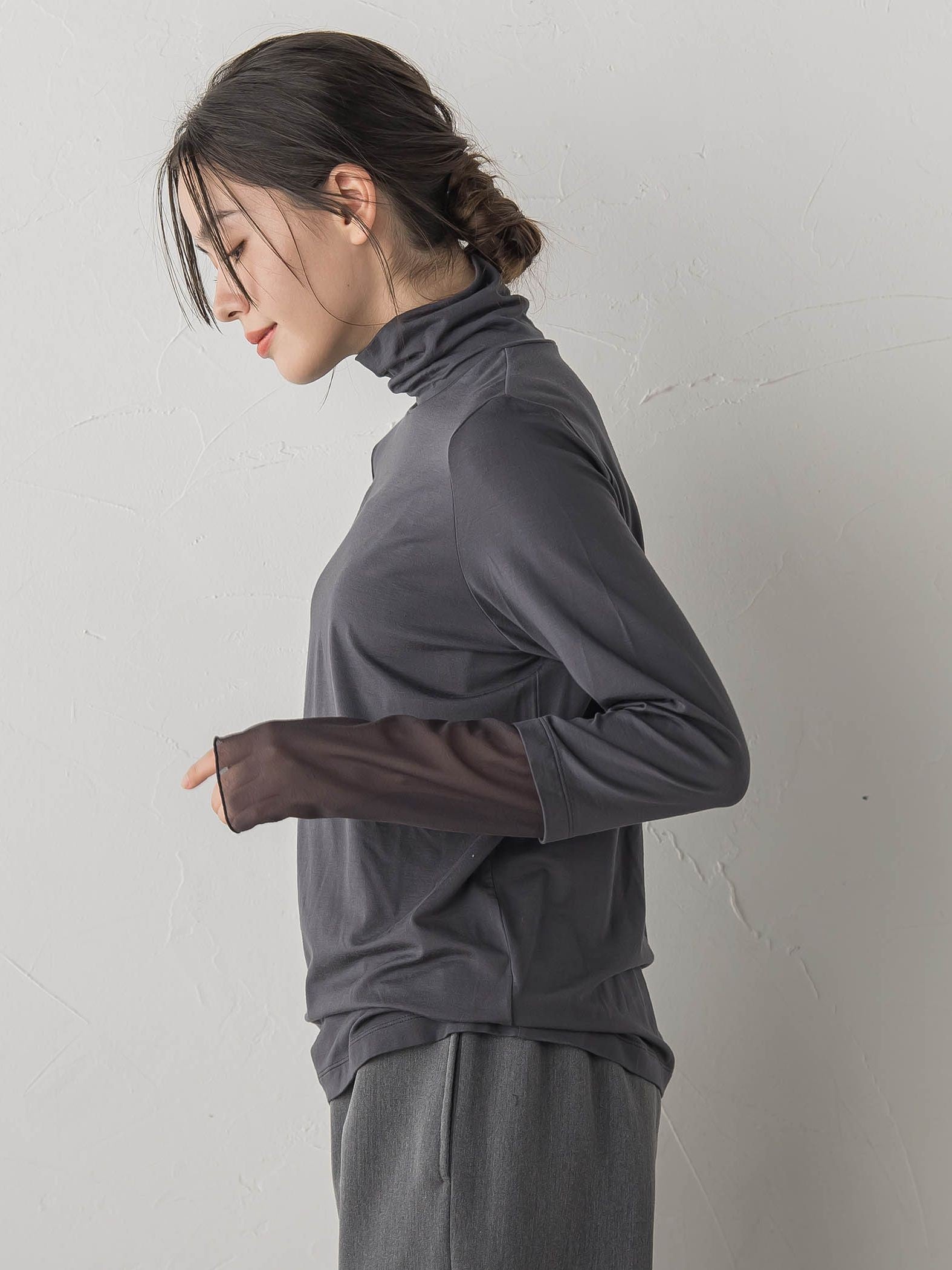 ウォッシャブルベア天竺カットソー≪洗濯機で洗える≫