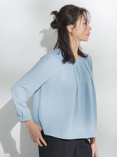 【WEB限定】こっそり暖かシフォンブラウス