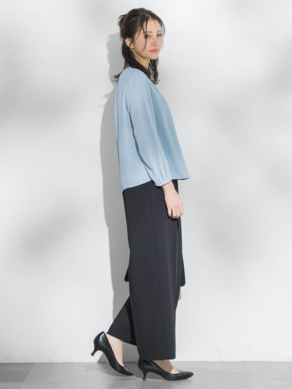 【WEB限定】こっそり暖かシフォンブラウス