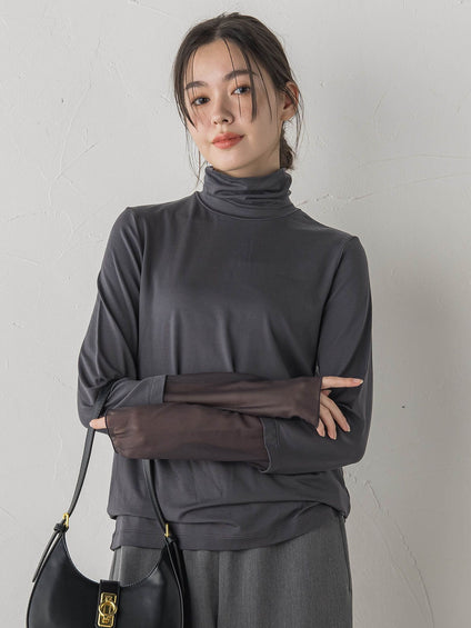 ウォッシャブルベア天竺カットソー≪洗濯機で洗える≫