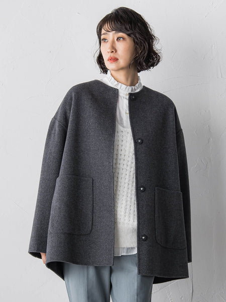 【大きいサイズ】ネックフリルブラウス